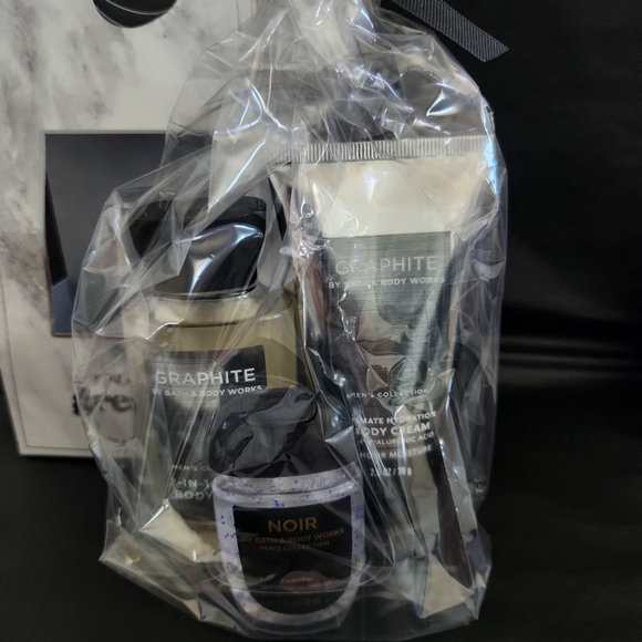 NEW 3-PIECE MEN'S COLLECTION TRAVEL SIZE GIFT SET GRAPHITE BATH & BODY WORKS - Picture 4 of 6